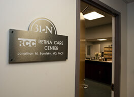Retina Care Center sign in front of office
